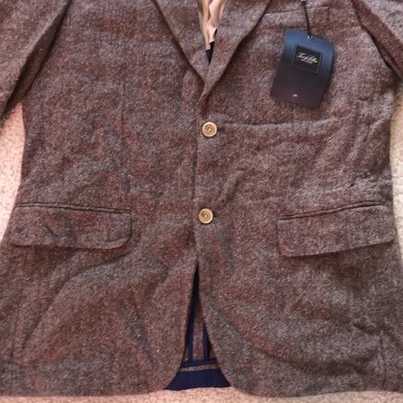 NWT Tasso Elba Mens Sport Coat - Brown - Picture 3 of 4